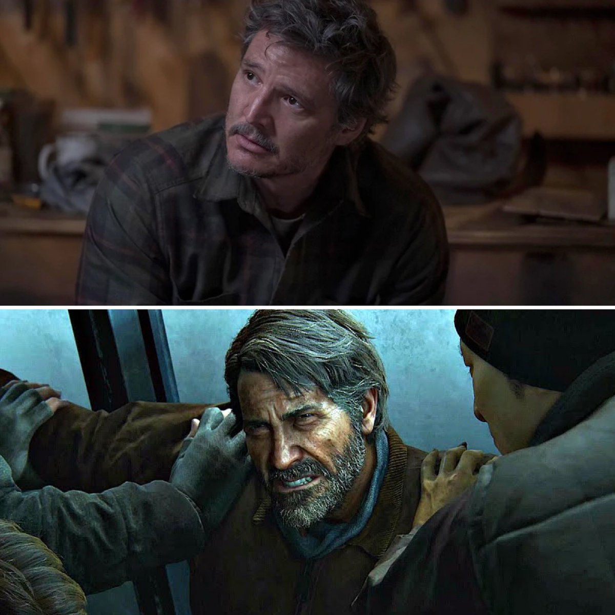 DomTheBomb's tweet photo. Pedro Pascal on Joel’s fate in The Last of Us HBO Season 2:

“It wouldn’t make sense to follow the first game so faithfully only to stray severely from the path. So yeah that’s my honest answer.” https://t.co/fT0UR3pvXw