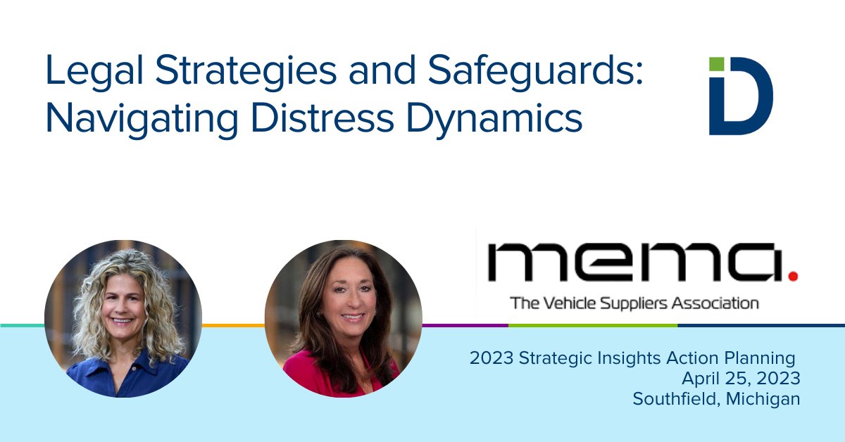 Dykema's tweet photo. Laura Baucus and Sheryl Toby will serve as featured presenters at the @MEMADC 2023 Strategic Insights Action Planning program on Tuesday, April 25, in Southfield, Michigan. https://t.co/9yTDNI41aG #AutoLaw https://t.co/7notluY9Qg