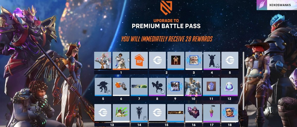 🌸OVERWATCH #SEASON4 BATTLE PASS GIVEAWAY🌸

how to enter:
✨follow @xoxoSwanks 
✨like and RT
✨comment your favorite skin this season

thank you @PlayOverwatch for the #OW2Giveaway code🥳

winner will be chosen 4/14!