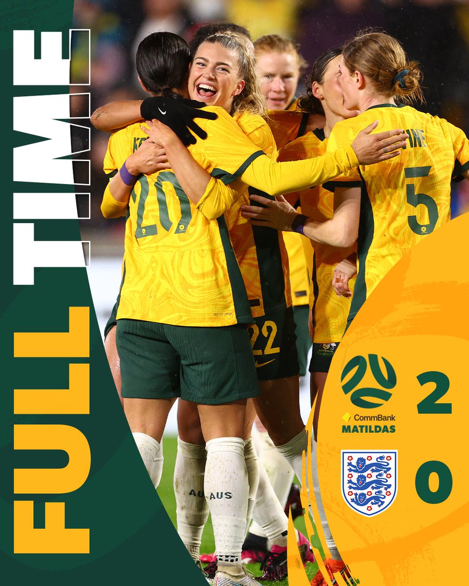 A cold rainy night in Brentford? Completed it, mate. 🙌 #WeAreMatildas #ENGvAUS
