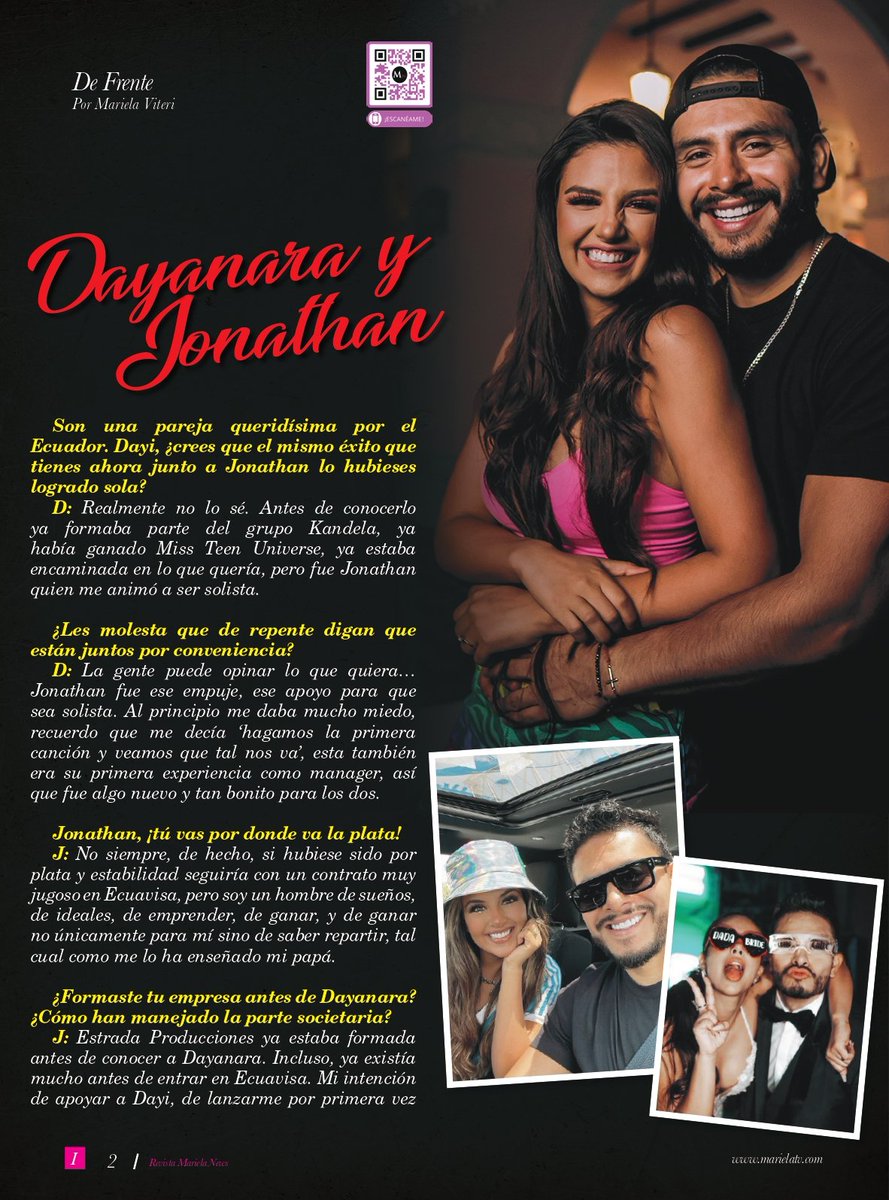 marielaviteri's tweet photo. 🥰Revelaciones íntimas de pareja🫣😳 @dayanaramusica @jonathanpeb 😍
📲Conoce más en la nueva edición digital👉 https://t.co/my3pBkfolZ
@marielaviteri
#RevistaMariela #RevistasEcuador #EcuadorDigital #MarielaTV #Ecuador #dayanaraperalta #jonathanestrada #foryou #parati #flyp https://t.co/obj9oXTlQa