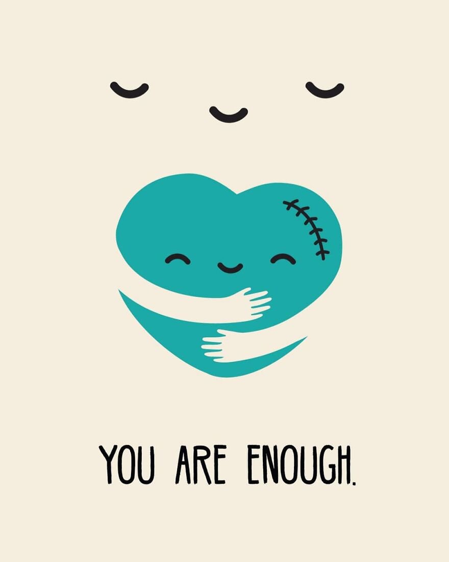 In case no one told you today. You are loved and you are enough. 💚 #mentalhealth #mentalhealth