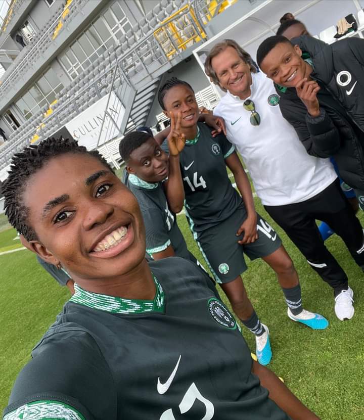insua00's tweet photo. FULL TIME! in Antalya 📍
International women's friendlies
🇳🇬Nigeria 3-0 New Zealand 🇳🇿
⚽@EBIONOME 34'
⚽ Jennifer Echegini 48'
⚽ @oparanozie9 94'
#SoarSuperFalcons| #NGANZL| #TeamNigeria| #FIFAWWCPrep @thenff https://t.co/MGYE6C21T1
