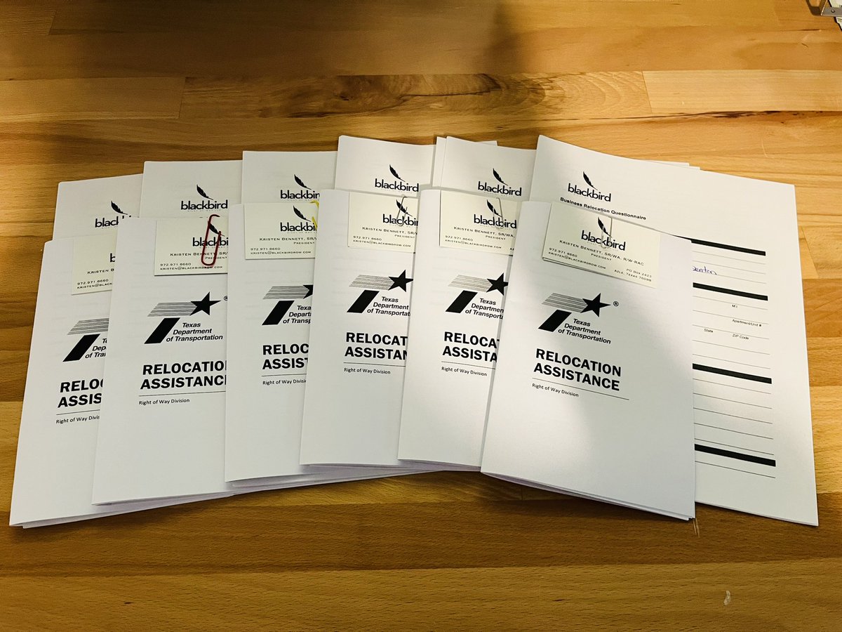 Preparing for another busy day in Right of Way.  #txdot #us377 #relocationassistance #blackbirdrow