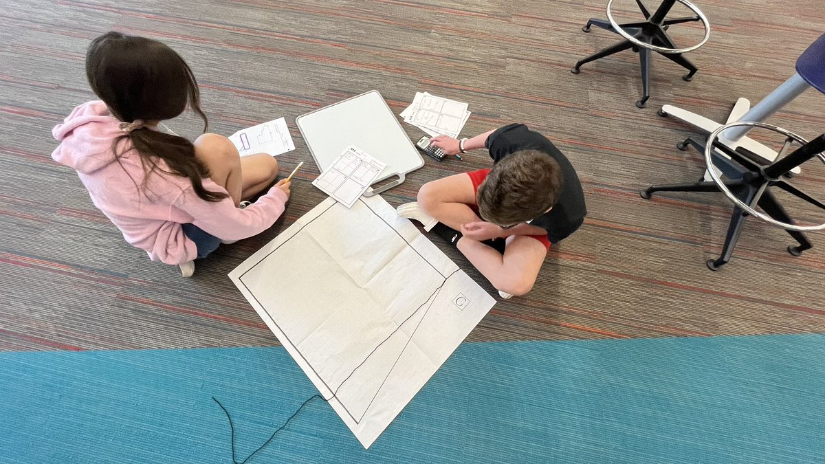 MisterNeidert's tweet photo. Using yarn and big polygons to study area of compound shapes… what other activities do you do in your math classroom to practice this skill? @joboaler @ExploreMTBoS @OhioSchoolMath @MrValencia24 https://t.co/pDcx71KPrn