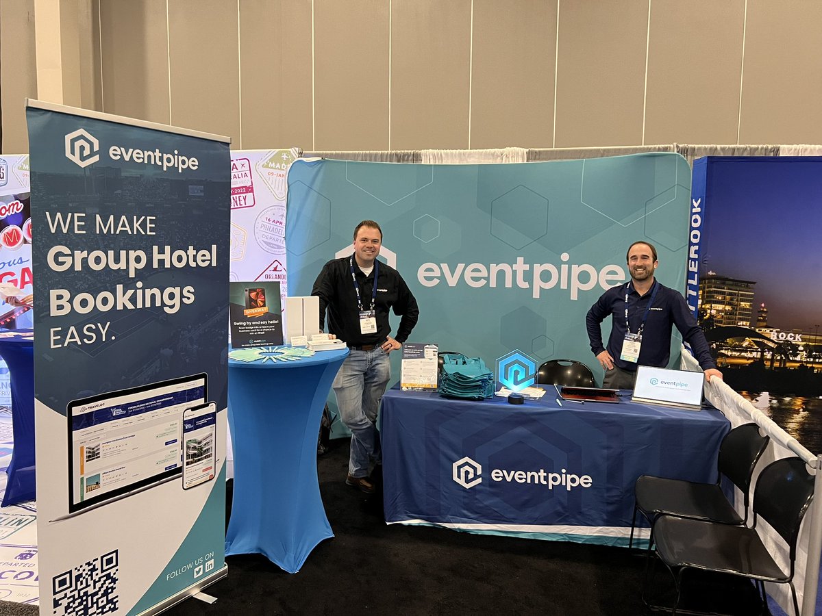 We’re ready to go at #ConnectVegas23!

Don’t forget to swing by booth 814 for your chance to win an iPad and chat with Ben &amp; Todd about how EventPipe makes group hotel bookings easy. 👋👋 #connectmp <a href="/connectmeetings/">Connect</a>