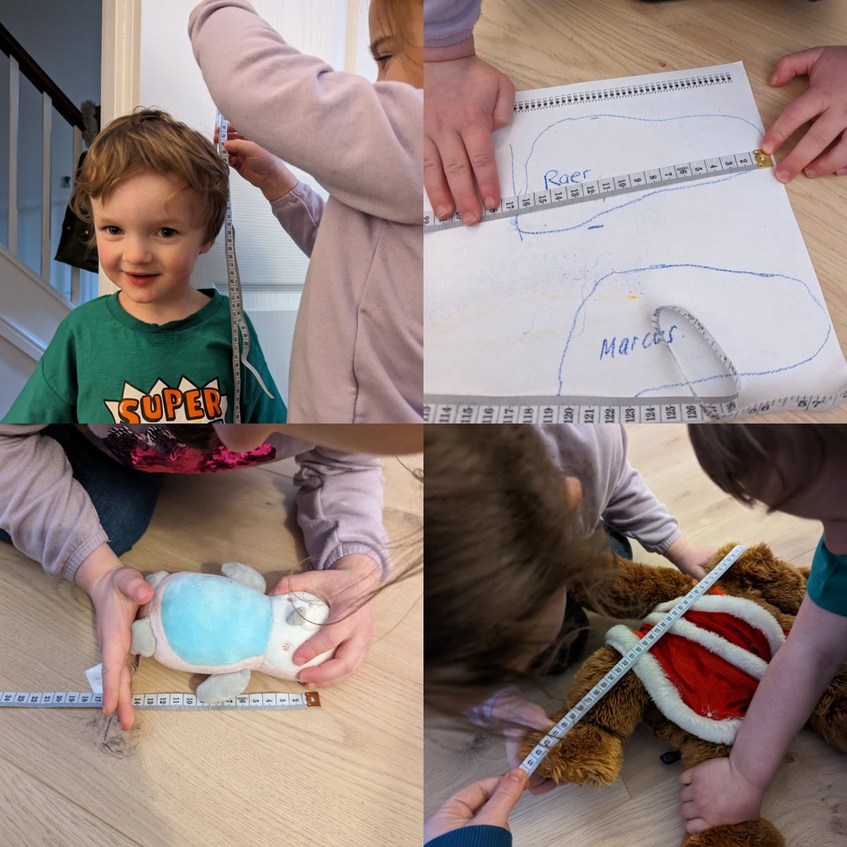 SamElliott_20's tweet photo. Raers enjoyed measuring lots of different things today! Her feet, her brother and lots of toys! #mathsisreal @Griff_1B @Griff_Mrstaylor https://t.co/2UYYtNMfWk