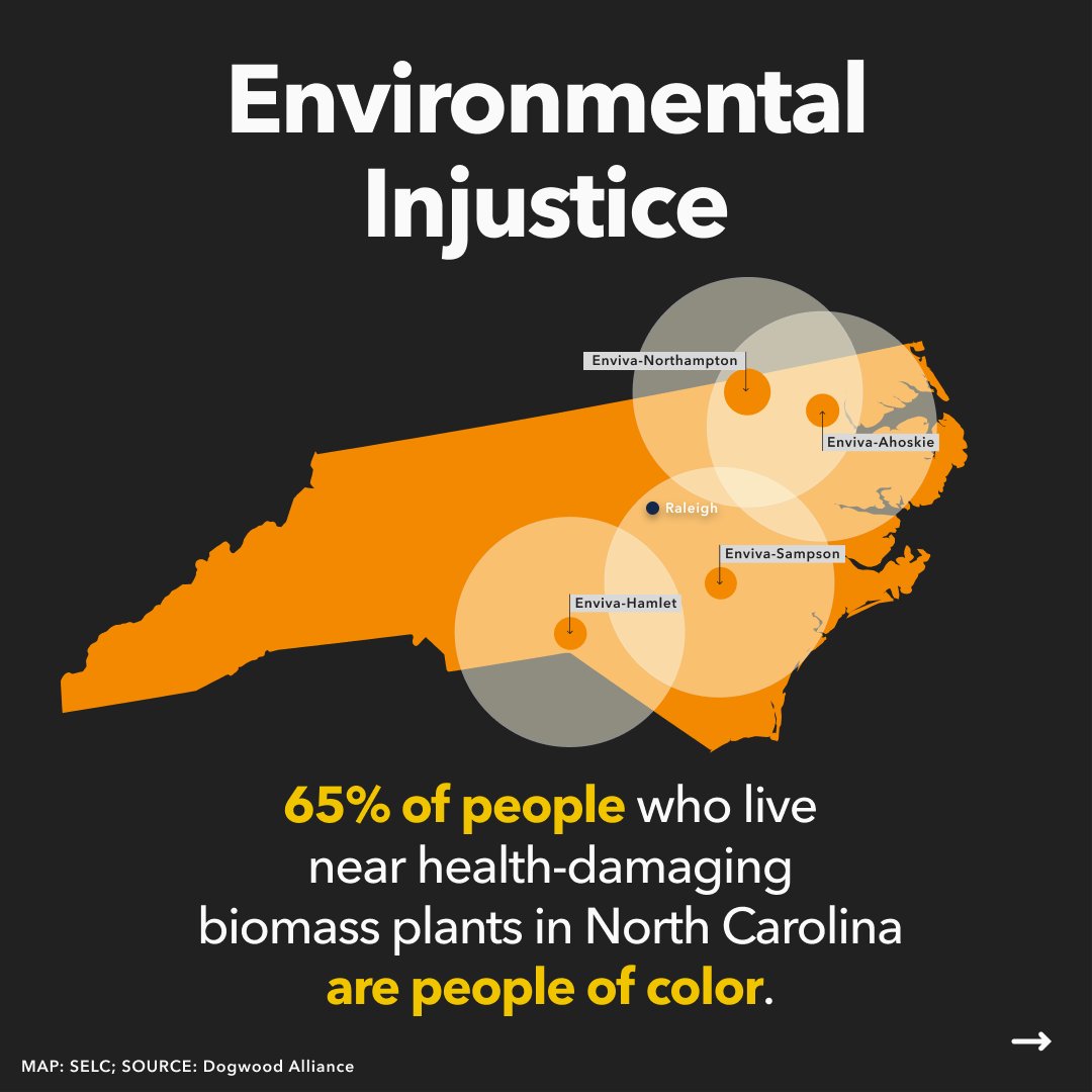 NRDC's tweet photo. Forest biomass directly harms communities of color and low-income communities. https://t.co/ngwrPLNLDF