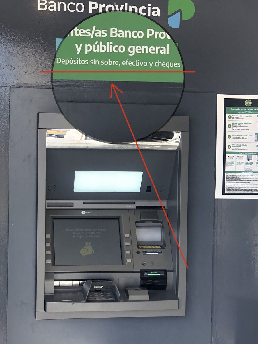 Hace días que voy a la #sucursal  de <a href="/bancoprovincia/">Banco Provincia</a> 6859 de la localidad de #Guaminí, y tiene un #cajero que no te permite hacer #depósitos en efectivo, (mas allá que lo indique el mismo banco). Podrían arreglar eso.