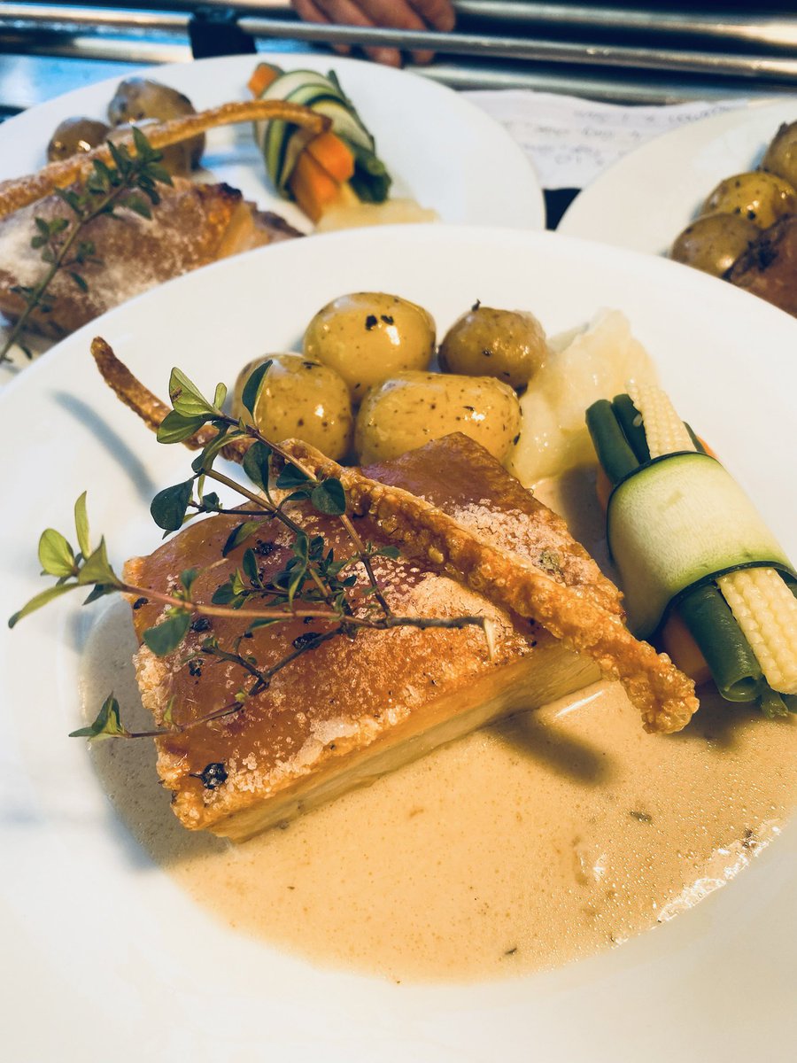 Our delicious and tender pork belly served at a recent Devon wedding. 

Our pork is locally reared and accompanied with a creamy cider sauce, the apples for the cider come from our own orchard. 

Now that is local!

#devon #wedding #weddinginspiration #Foodie #foodlover