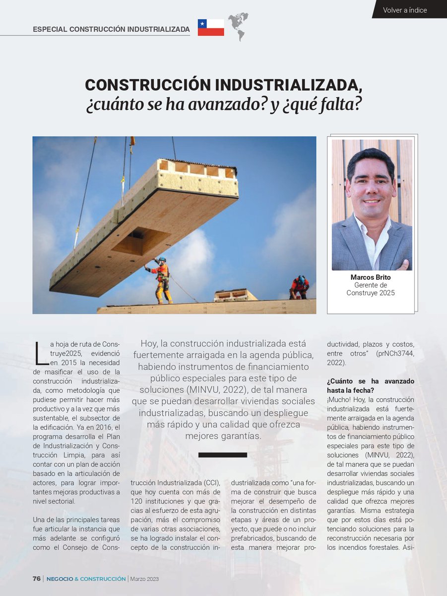 negocioyconstr2's tweet photo. Echa un vistazo al ESPECIAL CONTRUCCIÓN INDUSTRIALIZADA de REVISTA NEGOCIO &amp; CONSTRUCCIÓN, Marcos Brito, gerente de Construye2025 "Construcción industrializada, ¿Cuánto se ha avanzado? y ¿Qué falta?”.

 👉🏼👉🏼👉🏼  Descarga GRATISen https://t.co/l3OfEwuqgO https://t.co/Ums3ljFDTx