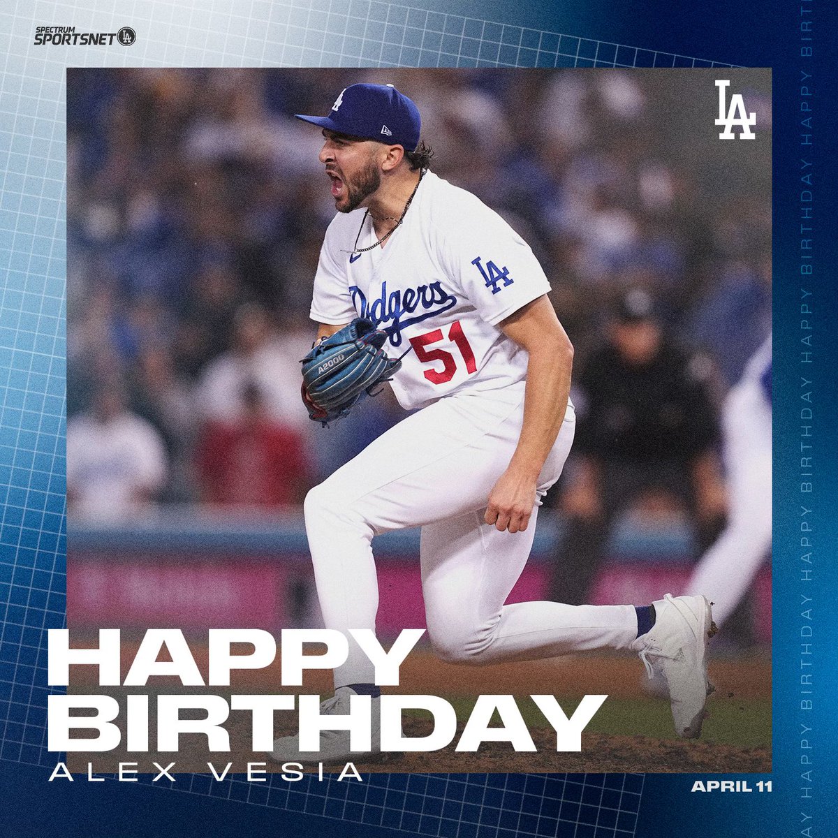 SportsNet LA (@sportsnetla) on Twitter photo Happy Birthday <a href="/Alex_Vesia/">Alex Vesia</a> 🎂 Happy Birthday <a href="/Alex_Vesia/">Alex Vesia</a> 🎂