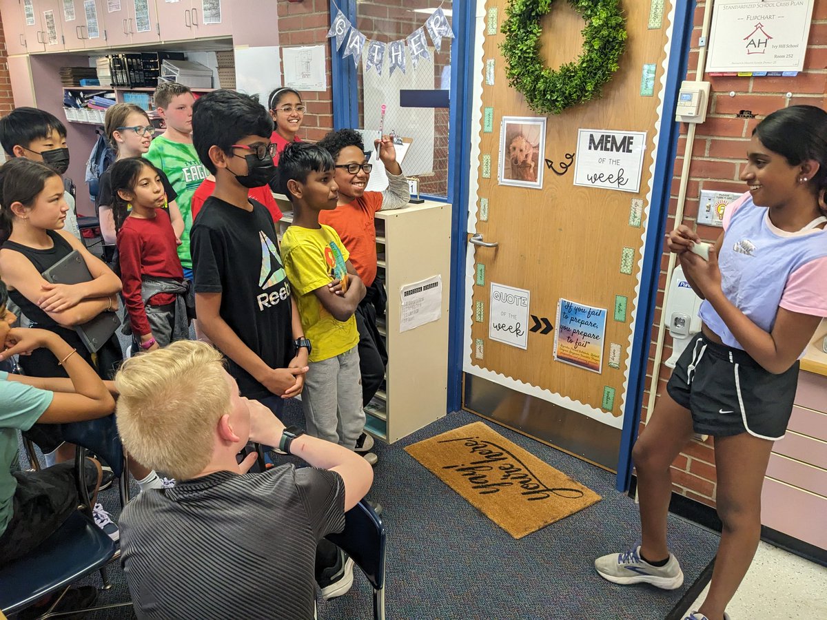 MsKirstenBaker's tweet image. Sharing our Quote of the Week and laughing at the suggestions for Meme of the Week! 😂🤗

#ClassroomCommunity #IvyHillLeague