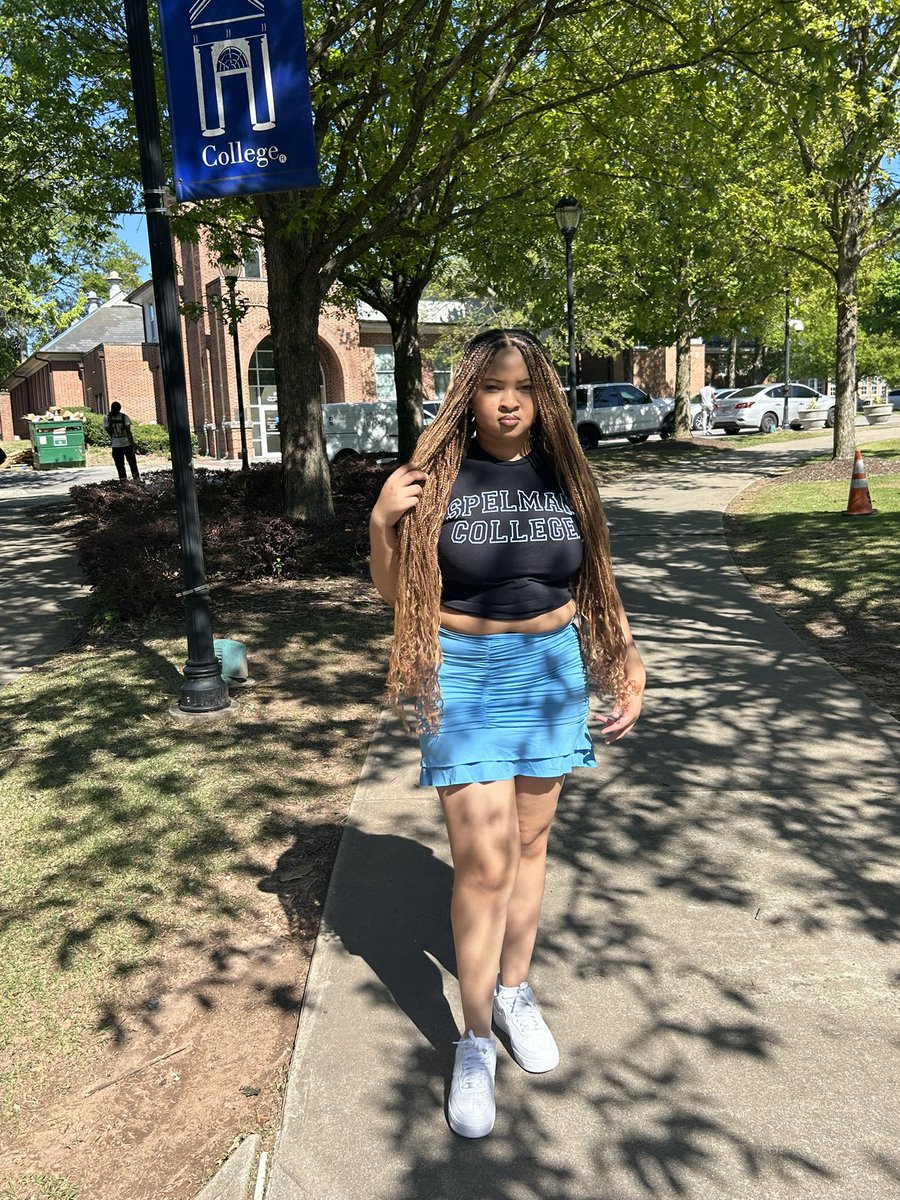 TiaraMinae's tweet image. my first founders day💙 #SpelmanCollege