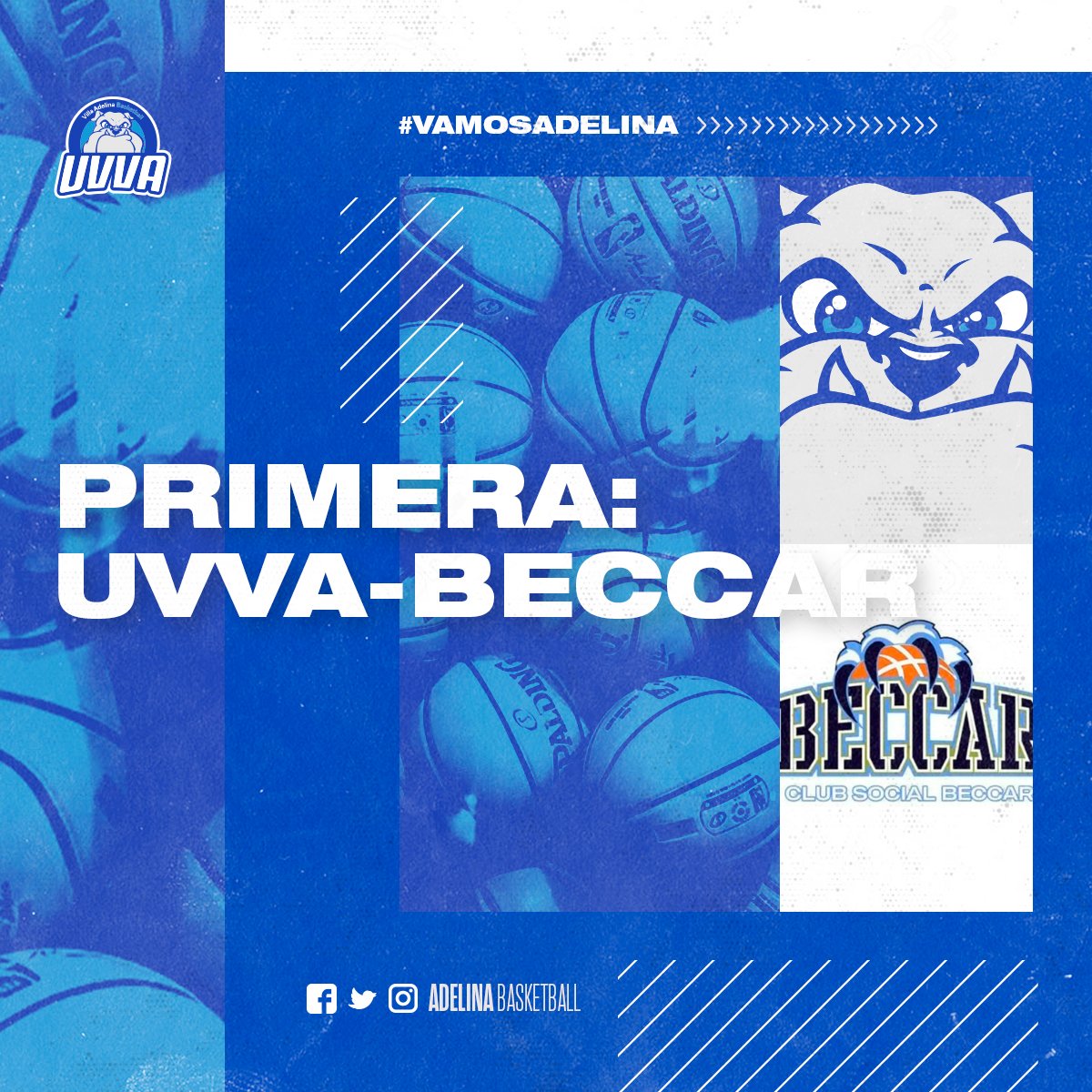 🏀 ¡JUEGA LA PRIMERA!

🔛 Mañana , desde las 21.30 hs, recibimos a Social Beccar en una nueva fecha del torneo de mayores.

🔙 Por su parte, anoche los  Veteranos visitaron a Gimnasia y Esgrima de Ituzaingó, el resultado fue 67-60 para los locales.

#VamosAdelina🔵⚪