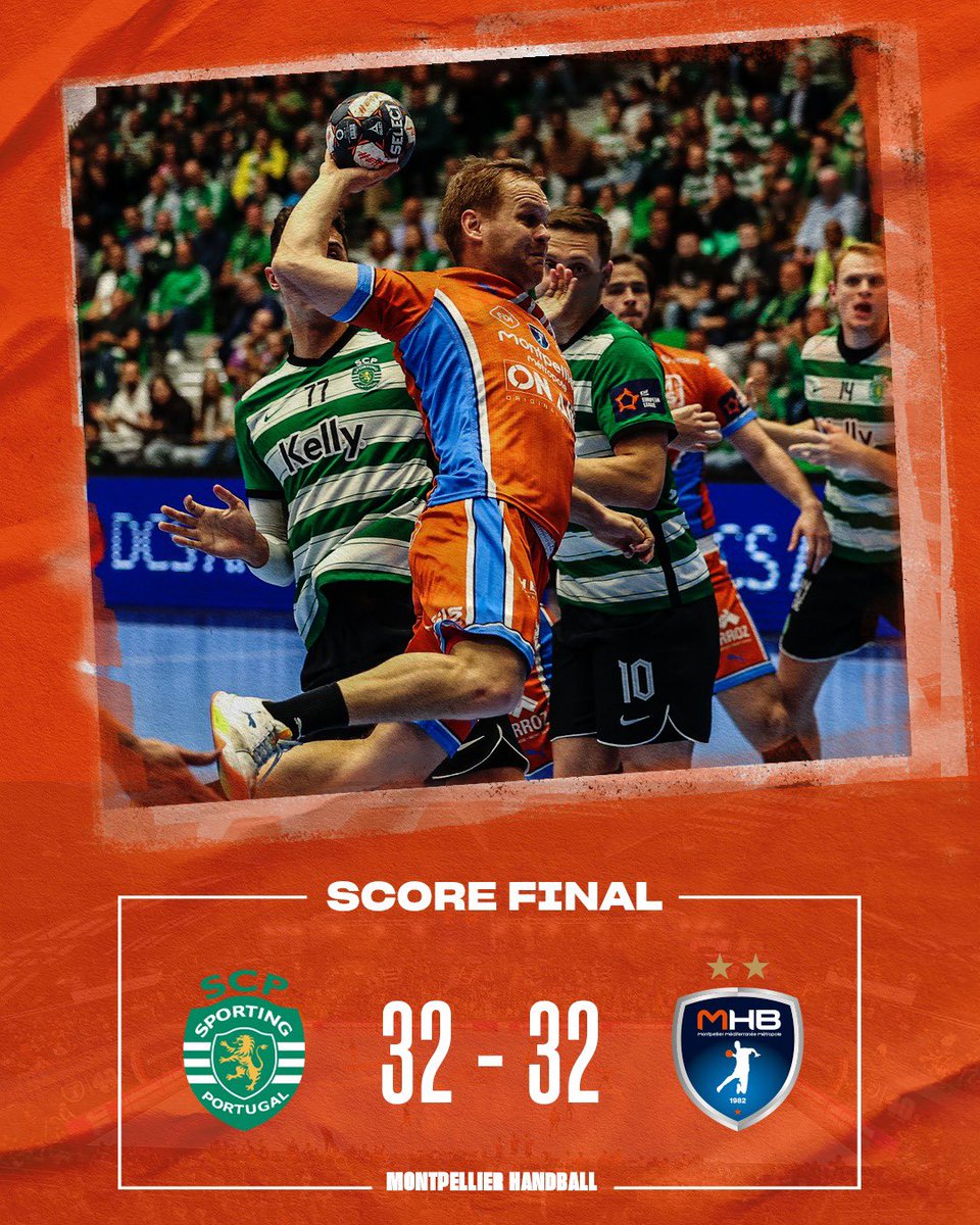 [<a href="/ehfel_official/">EHF European League</a> - Quart de finale - Aller]

C’est fini ! Le MHB obtient le match nul au @Sporting_CP : 32-32

🔜 On a besoin de votre soutien avec la réception ce vendredi de <a href="/SAHB_67/">Sélestat Alsace Handball 🤾</a> (20h, FDI Stadium) et celle du @Sporting_CP mardi 18 avril pour le match retour (20h45) !