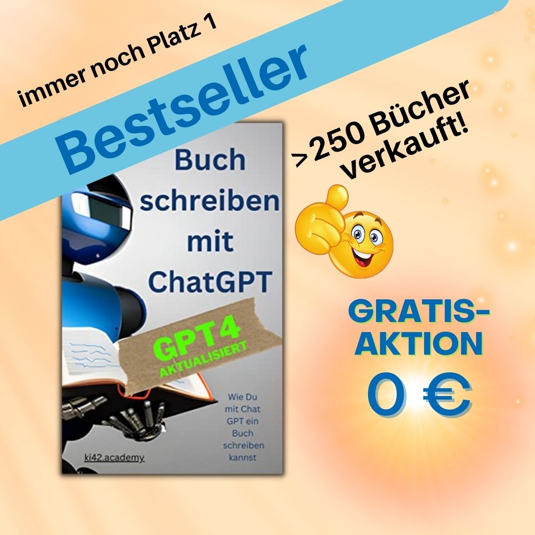 RoswithaUhde's tweet photo. GESCHENKT! 
Hol dir unser Buch "Buch schreiben mit ChatGPT" für 0 €
https://t.co/XClmYMke0I https://t.co/NjmYok6y3I