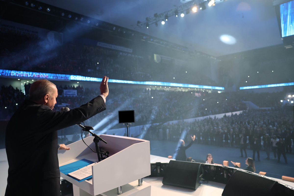 RTErdogan's tweet photo. “Türkiye Yüzyılı İçin Doğru Adımlar” diyerek bir kez daha milletimizin huzurundayız. 

Allah gazamızı mübarek eylesin, yolumuzu açık eylesin, zaferimizi kutlu eylesin. https://t.co/1uRJ4FKhvY