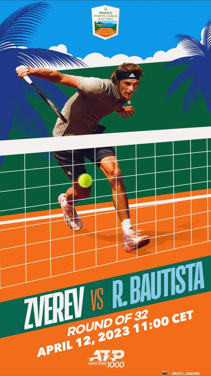 GoldenerTennis's tweet image. 𝗠𝗢𝗡𝗧𝗘 𝗖𝗔𝗥𝗟𝗢 𝗥𝗢𝗟𝗘𝗫 𝗠𝗔𝗦𝗧𝗘𝗥𝗦.

Round of 32.

Alexander Zverev v Roberto Bautista.

#RolexMCMasters