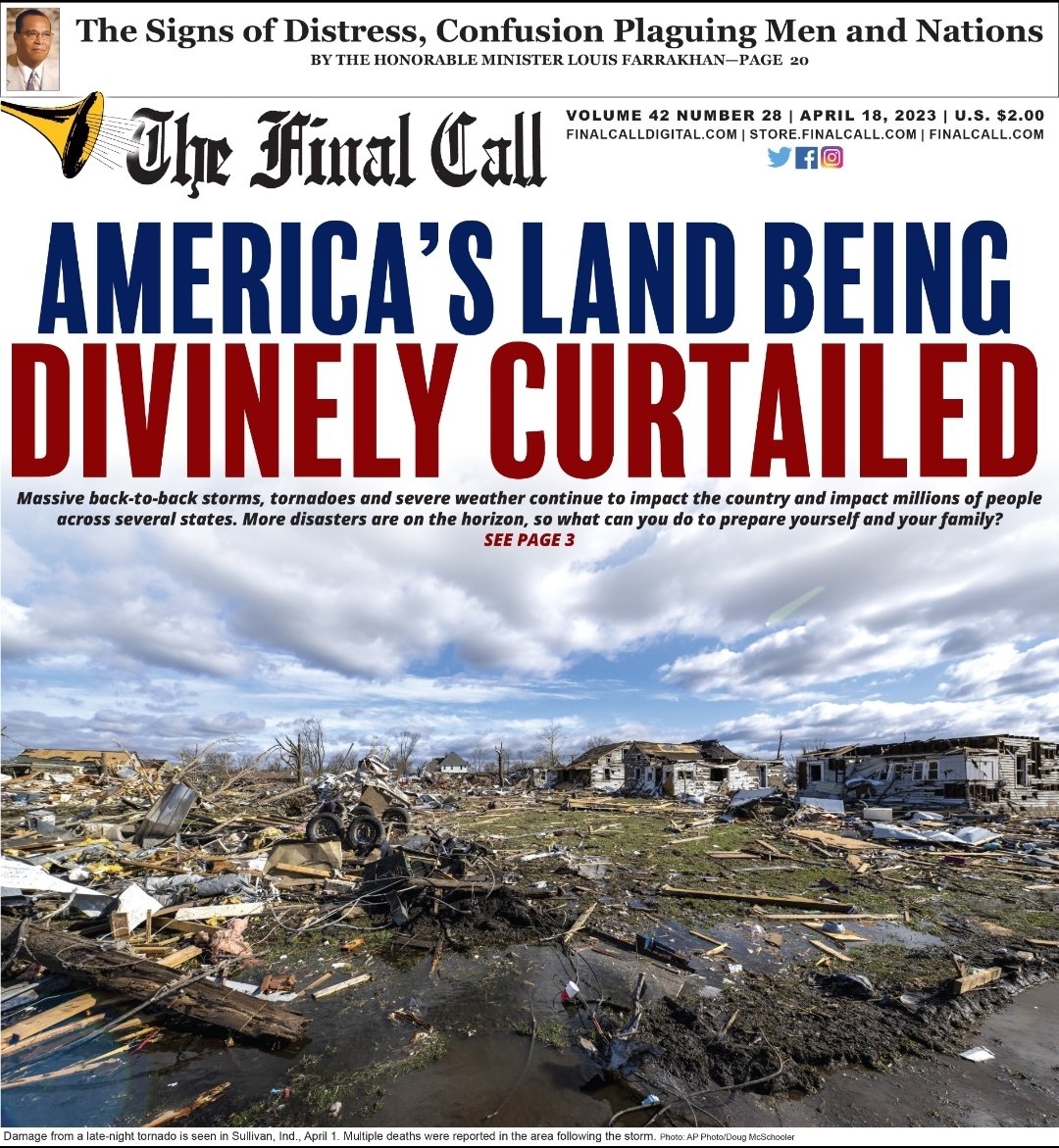 THE LATEST EDITION OF THE FINAL CALL NEWSPAPER 📰 

READ IT AND STAY INFORMED‼️

#truthtraffficking 
#finalcallnewspaper 
#40pagesoftruth 
#Farrakhan 
#fallofamerica