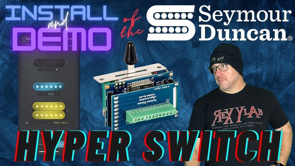 rexylab's tweet photo. On the Rexylab YouTube channel now, installation and demo of the new Seymour Duncan HyperSwitch. 

Everything you need to know to install and program one yourself. #seymourduncanpickups #hyperswitch #marconilabs #guitarwiring #guitarcustomswitching #rexy… https://t.co/w0Ii0dDAtw https://t.co/eRZcVY4kBA