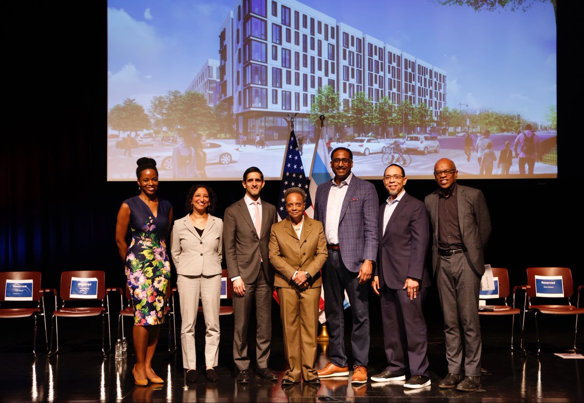 Thrive Englewood is the latest #INVESTSouthWest development in the South Side, bringing 62 residential units, 51 of which will be affordable to households earning up to 60% of the area's median income. This new development will house, employ, &amp; serve residents for years to come.