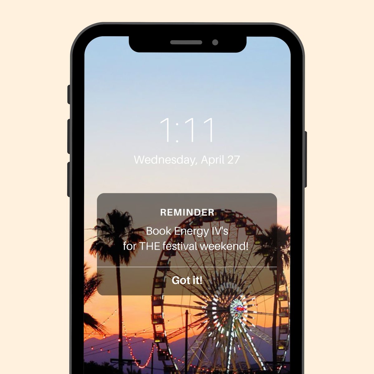 Don't let dehydration and fatigue ruin your Coachella experience! Gather your squad and elevate your festival game with IV therapy group bookings. Book your IV therapy session now and feel revitalized all weekend long. 🎡🌞💦

#coachellaready #coachella #coachella2023