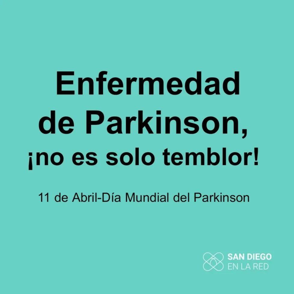 sandiegoenlared's tweet photo. 🔴 Parkinson: enfermedad neurodegenerativa crónica y progresiva del grupo de los Trastornos del Movimiento y segunda más frecuente tras el Alzheimer. 
🟡 Causada por pérdida de neuronas de la sustancia negra originando déficit de dopamina,  alterando el movimiento. https://t.co/8nh95RpOTC