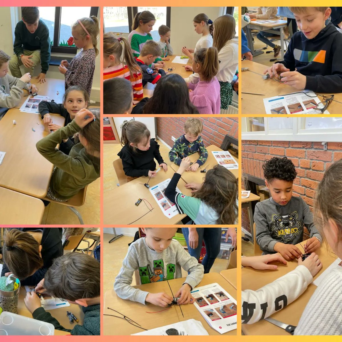 Thema kleine beestjes in groep 4. Met hele fijne hulp van groep 8 hebben de kinderen bibberbotjes gemaakt, geëxperimenteerd hoe de bibberbeestjes konden blijven staan en met welke materialen.
#Brandevoort 
#Brainportonderwijs 
#onderzoekendleren 
#21stcenturyskills