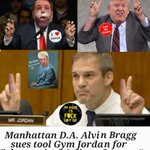 #BreakingNews: #manhattanDA #AlvinBragg sues #JimJordan for "alleged" "#obstruction" &amp; "interference". Do the #GOPRacists realize how #pathetic they are, perpetually aggrieved #crack aficionado #DonaldTrumpJr &amp; the #dotard #Trump w/#dementia? Someone buy #GymJordan a sportcoat 
