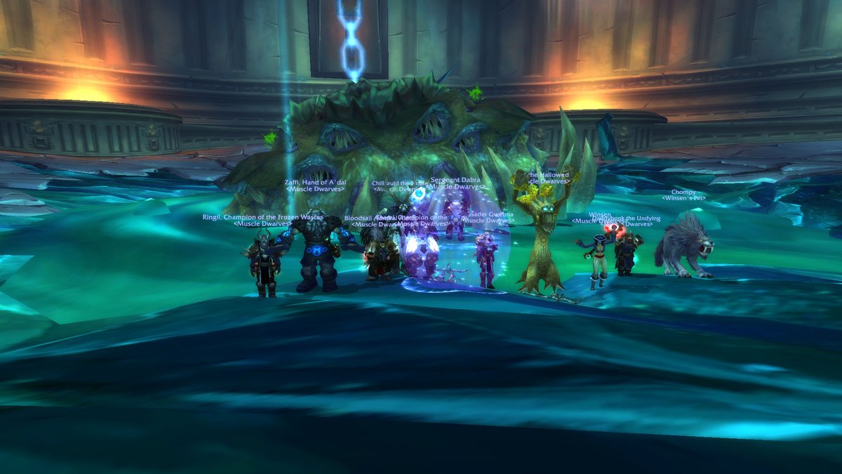 MrOrgmo's tweet image. My WoW classic guild, Muscle Dwarves, which I formed on the first night Classic launched, got Yogg 0 Lights down this evening!