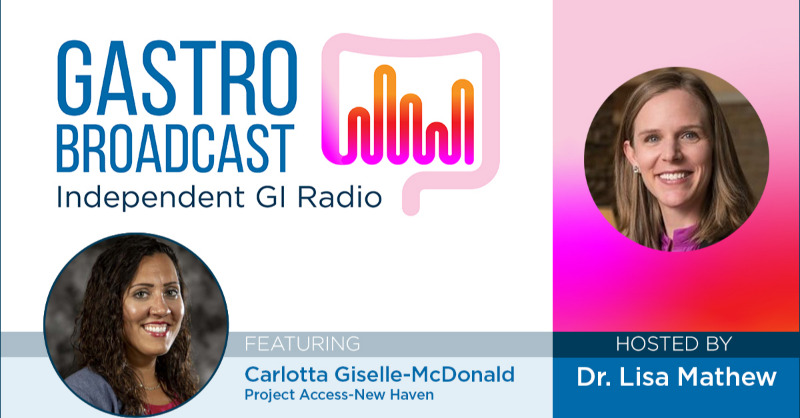 GastroBroadcast's tweet photo. Dr. Lisa Mathew interviews @GiselleCarlotta of @ProjectAccessNH about its program to increase #CRC screening in African American & Latino communities in #Connecticut. #GITwitter #IndependentGI