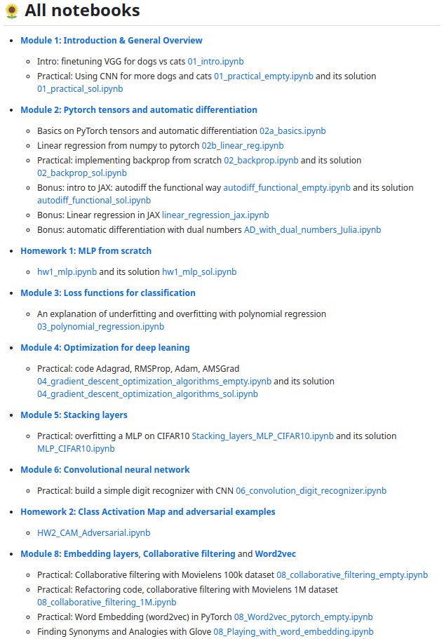 marc_lelarge's tweet photo. 🔥𝗗𝗲𝗲𝗽 𝗹𝗲𝗮𝗿𝗻𝗶𝗻𝗴: releasing more than 30 𝗻𝗼𝘁𝗲𝗯𝗼𝗼𝗸𝘀 to learn #PyTorch 🌻
👉https://t.co/GxtHvQ87Xa
Starts with the basics (autodiff, convolutions) all the way to attention, transformers, diffusion models, and more to come...
Links to videos and slides included https://t.co/WsYaDDhOGf