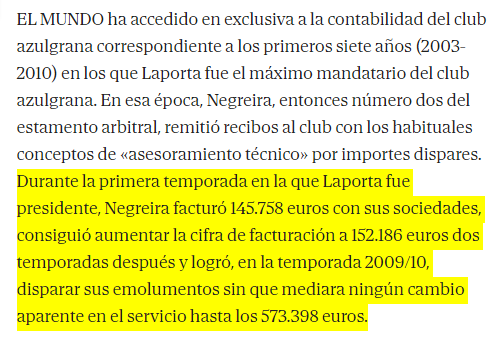 futbolgate_ES's tweet photo. "Entre la documentación requerida, aparecen, asimismo, pagos a Soccercam, sociedad de Javier Negreira, ya en 2005"

"Enriquez Negreira logró, en la 09/10, disparar sus emolumentos sin que mediara ningún cambio aparente en el servicio hasta los 573.398€"

https://t.co/OpJe7nG9O2 https://t.co/sRM9yRav0p