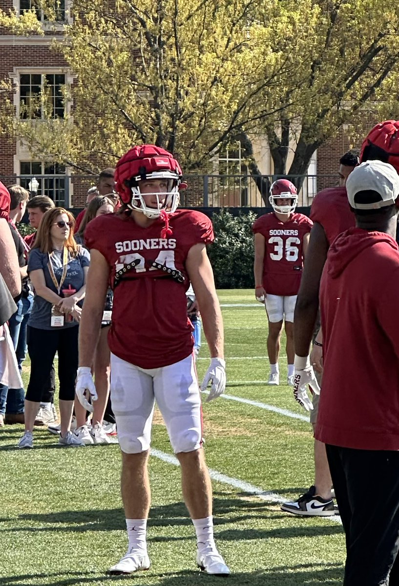 Former Saint QB <a href="/denverwilson/">Denver Wilson</a> has made the switch to TE for <a href="/OU_Football/">Oklahoma Football</a> #OCSDNA