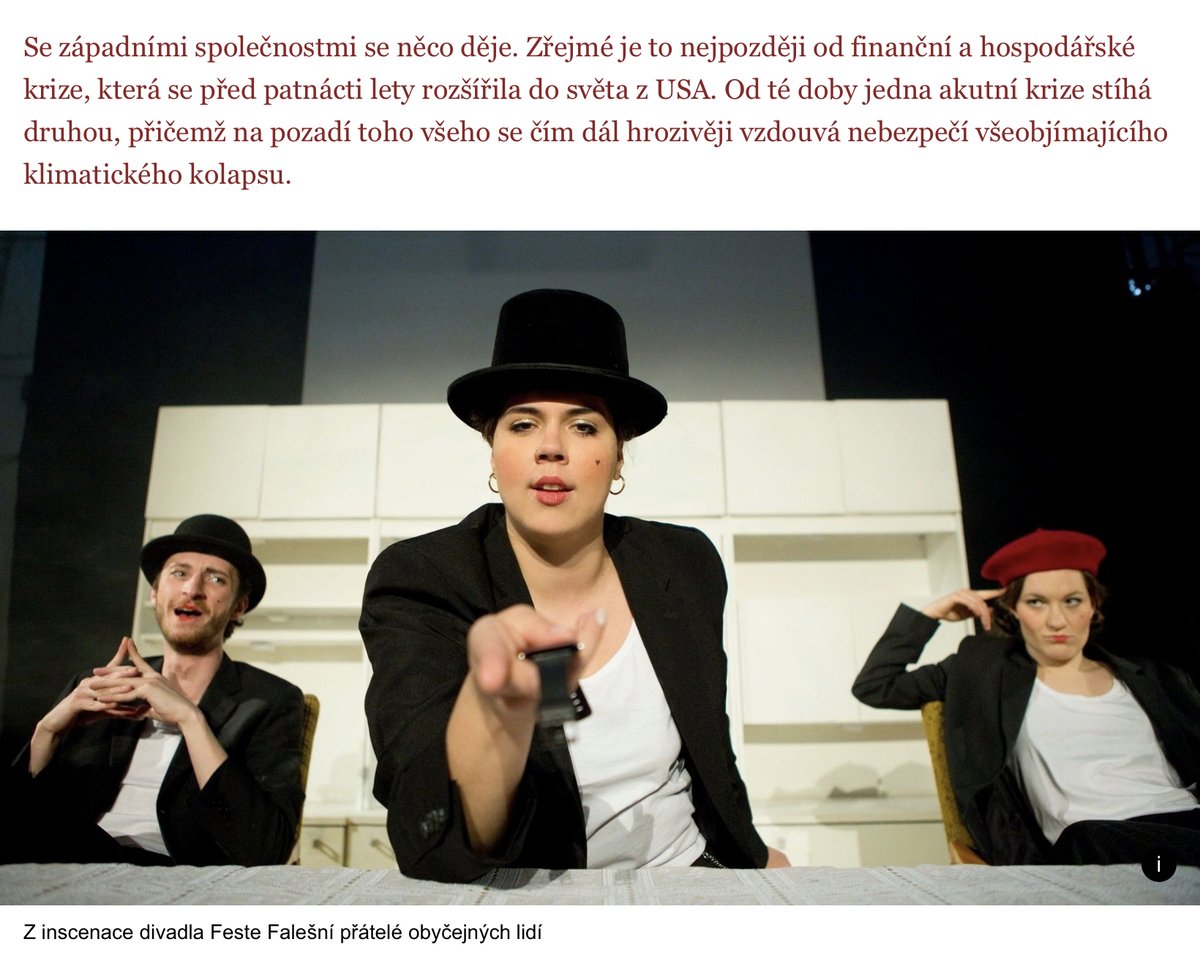 Kateřina Smejkalová nad knihou Robert Misik výborně o strukturálních důvodech společenské polarizace:  
👇🏽👇🏽👇🏽 
novinky.cz/clanek/kultura…

#deeskalace 
#depolarizace