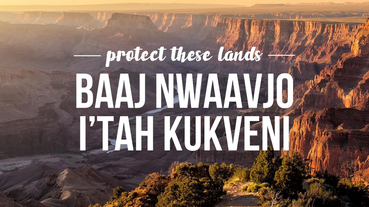 <a href="/GrandCanyonNPS/">Grand Canyon NPS</a> is one of the world's most special places.

Today, <a href="/RepRaulGrijalva/">Raul M. Grijalva</a> and @SenatorSinema joined tribal leaders to call on <a href="/POTUS/">President Donald J. Trump</a> to designate nearby lands as the Baaj Nwaavjo I’tah Kukveni Grand Canyon National Monument. 

Let’s #ProtectTheseLands and #KeepItGrand.