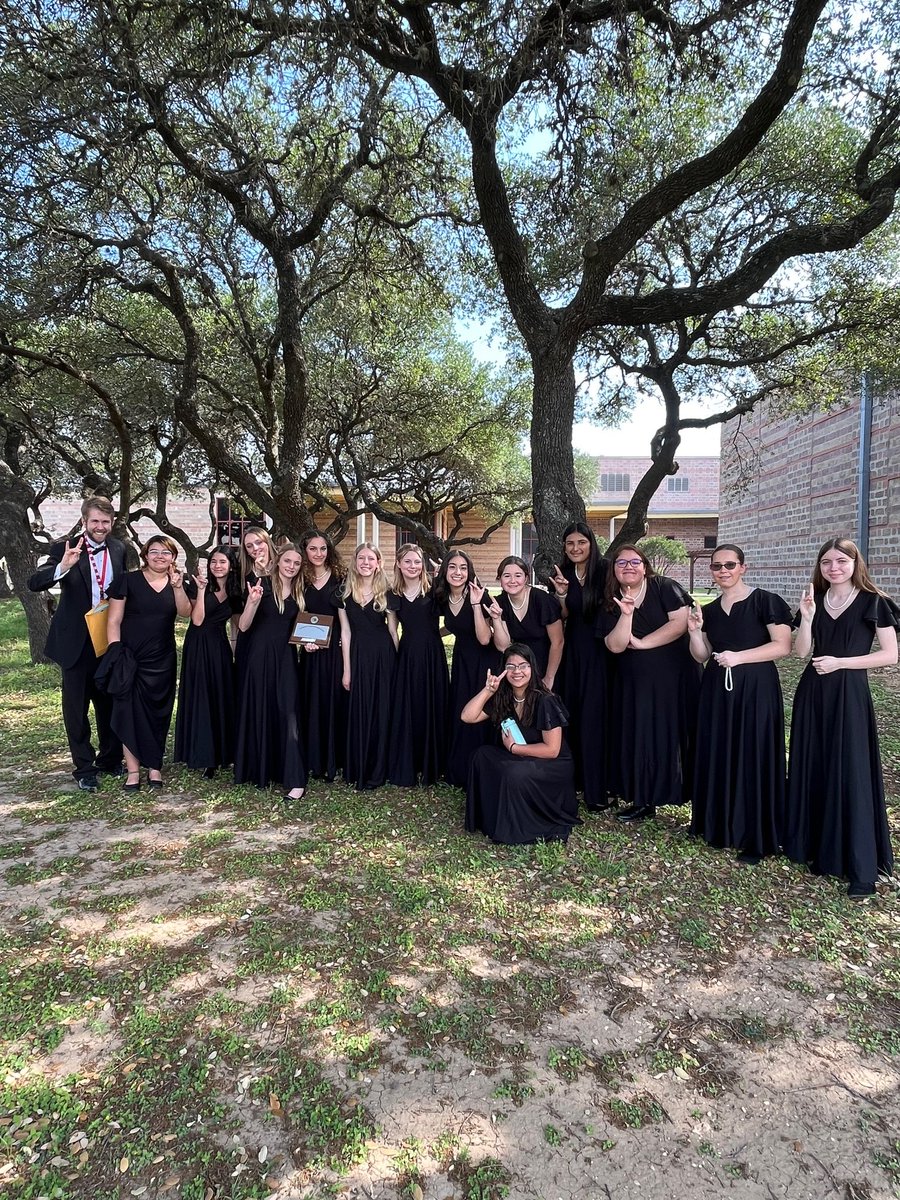 All four AHHS choirs competed at UIL &amp; all came home with hardware! Sub-NonVarsity Treble Concert Choir &amp; NonVarsity Tenor Bass choir earned Superior ratings on stage &amp; excellent ratings in sightreading. NonVarsity Treble choir &amp; Varsity Mixed Chorale earned a Sweepstakes rating!