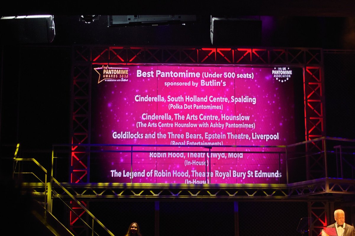 ClwydTweets's tweet image. We're rocking the #UKPAPantoAwards
#RobinHood has WON Best Panto Under 500 Seats (Ssshh 🤫)

Creating these shows is a full team effort. Thanks to all who make them bigger &amp;amp; better each year

Book now for #SleepingBeauty in our Big Top 🎪 for 1 year only
bit.ly/TCRockNRollPan…