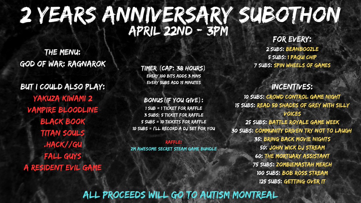 zmlivemeepmeep's tweet photo. Next Saturday!
I'll be celebrating my two years anniversary.
Ill be a charity subothon. Here are the incentives and everything. https://t.co/KaaNLbRY24