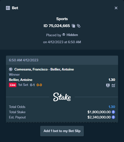 Stake High Roller tweet media