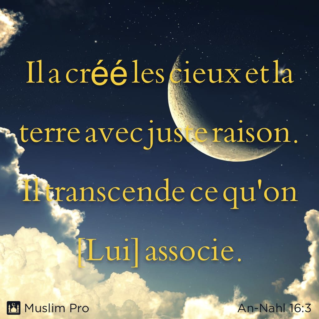 islam____rappel's tweet photo. Extrait du Coran, An-Nahl 16:3 https://t.co/iJHUn1KmPq