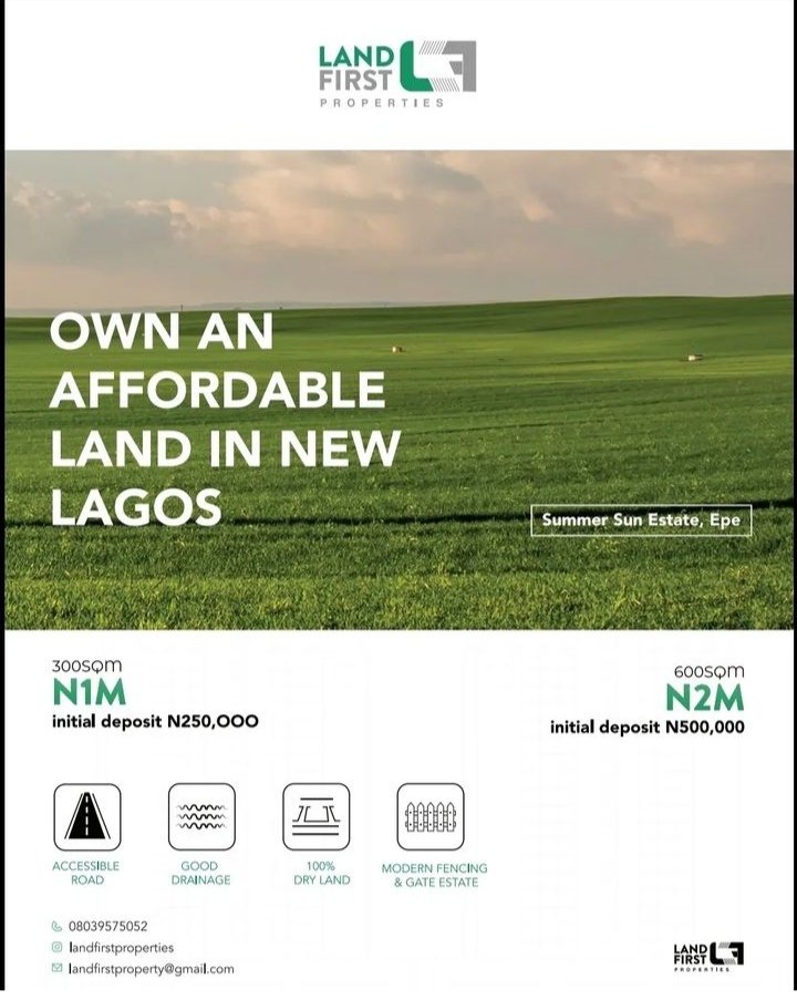 Pearllickah's tweet photo. Hello, do you want to wait to buy Real Estate or buy Real Estate and wait? Then contact Land first properties..
Contact Bamidele : 08039575052
Instagram @landfirstproperties
Email: landfirstproperty@gmail.com https://t.co/LvVhGPa7di