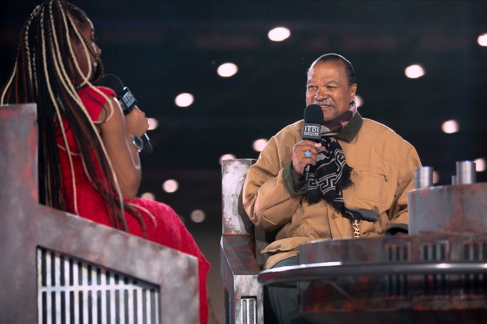 DanJamieson's tweet image. Billy Dee-Williams taking the stage at Star Wars Celebration 2023. 

#StarWarsCelebration 
#YesSWC2023