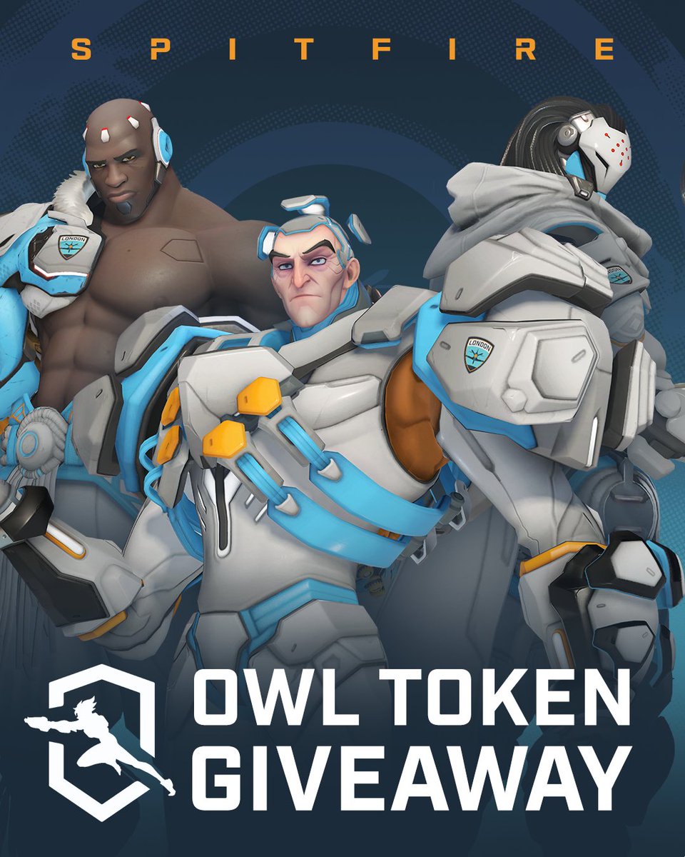📷OWL TOKEN GIVEAWAY📷 Spitfire has given me 300 OWL Tokens to give to 5 of our awesome fans to grab the new Spitfire skins and Bundles!    follow

<a href="/Backbone_ow/">Backbone</a> 
and
<a href="/Spitfire/">London Spitfire</a>
RT &amp; Like this tweet 📷Ends on 17/04 📷