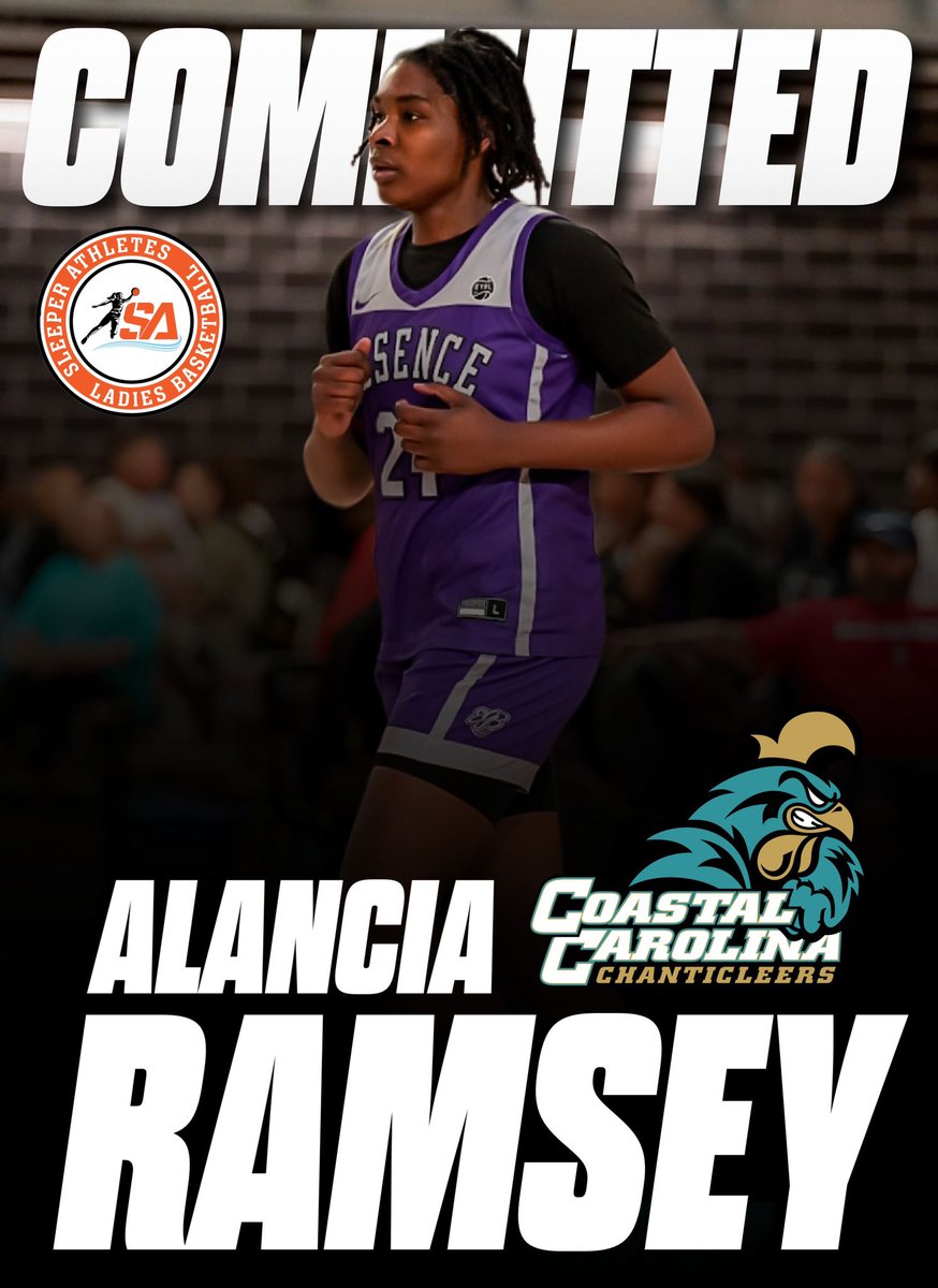 2023 F Alancia Ramsey (@alanciaramsey) commits to the #CoastalCarolina #Chanticleers @CoachKPederson @The_CoachShoe @coachjackson_5 @juliaford23 @CoastalWBB