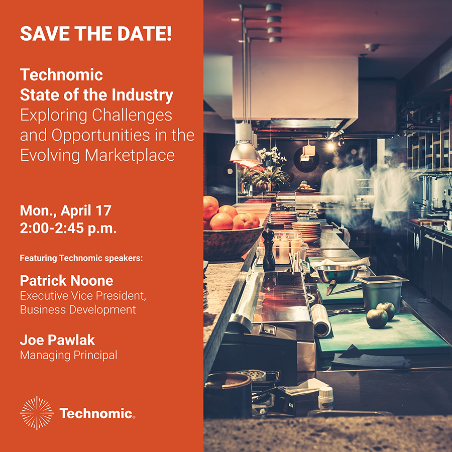 technomic's tweet photo. SAVE THE DATE!  Join Technomic at upcoming #RLC23 sessions for intel on the foodservice landscape today and into the future, as well as what’s next for plant-based items. See you there! https://t.co/0KqfpD2Sre
