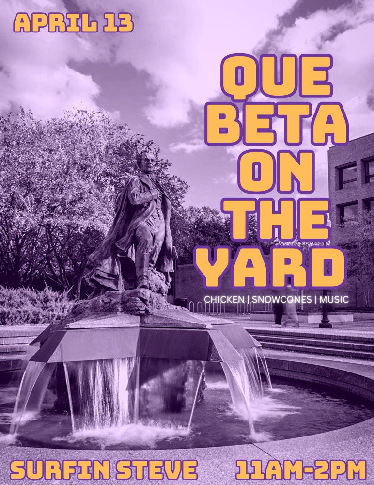 The Brothers of the Omega Beta Chapter Of Omega Psi Phi Fraternity Inc, will be selling SNOW CONES and CHICKEN 🍗 🍧 Thursday , April 13th, side of (Surfing Steve) from ( 11AM - 2PM ). Come OWT and support ! Additional details above.⚡️🐶