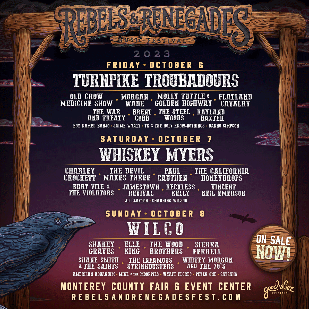 WhiteyMorgan's tweet photo. On sale now!! Rebels &amp; Renegades Festival this October! https://t.co/3gB3q0uBOv https://t.co/pybrEllsuT