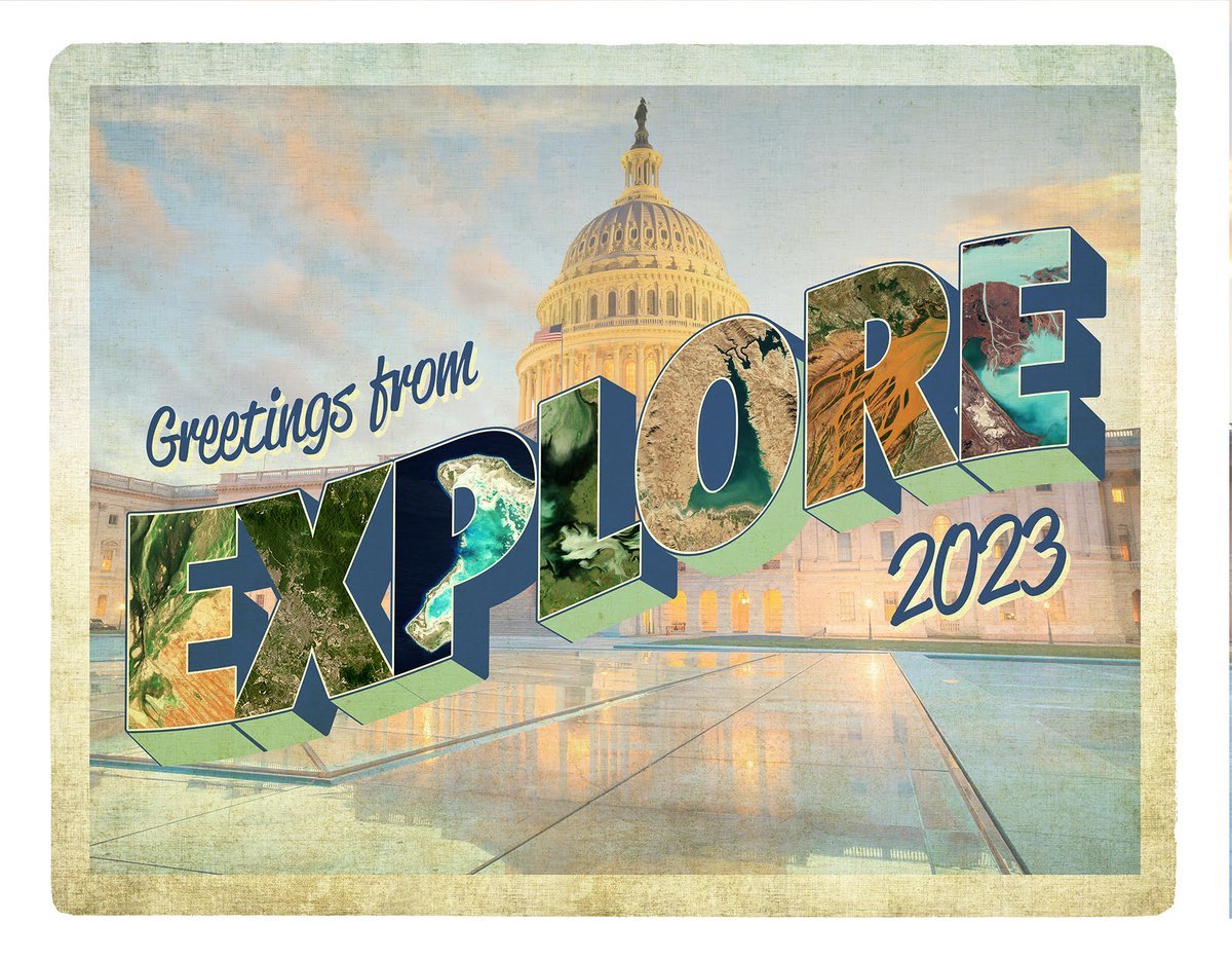 planet's tweet photo. Touchdown DC! We’re ready for #PlanetExplore23! 
If you are not able to attend in person, we’ve got you covered. 

You can view all of the keynote speakers live tomorrow via our livestream link: https://t.co/QBmRhFk5jh https://t.co/4MtghoMugU
